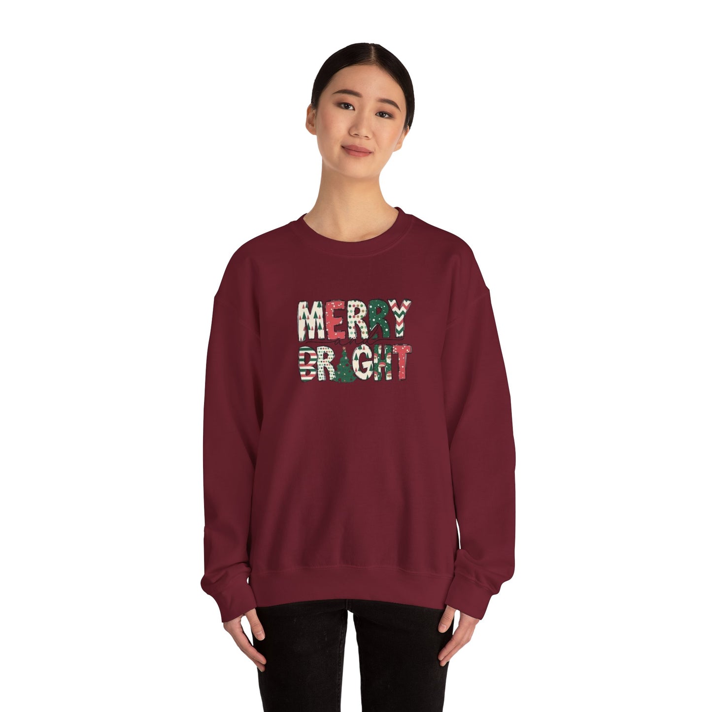 Merry & Bright Unisex Heavy Blend™ Crewneck Sweatshirt