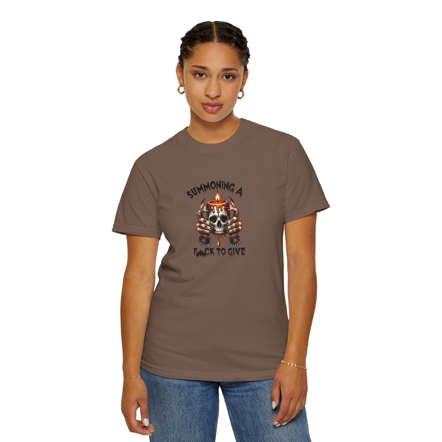 Summoning a F To Give Unisex Garment-Dyed T-shirt