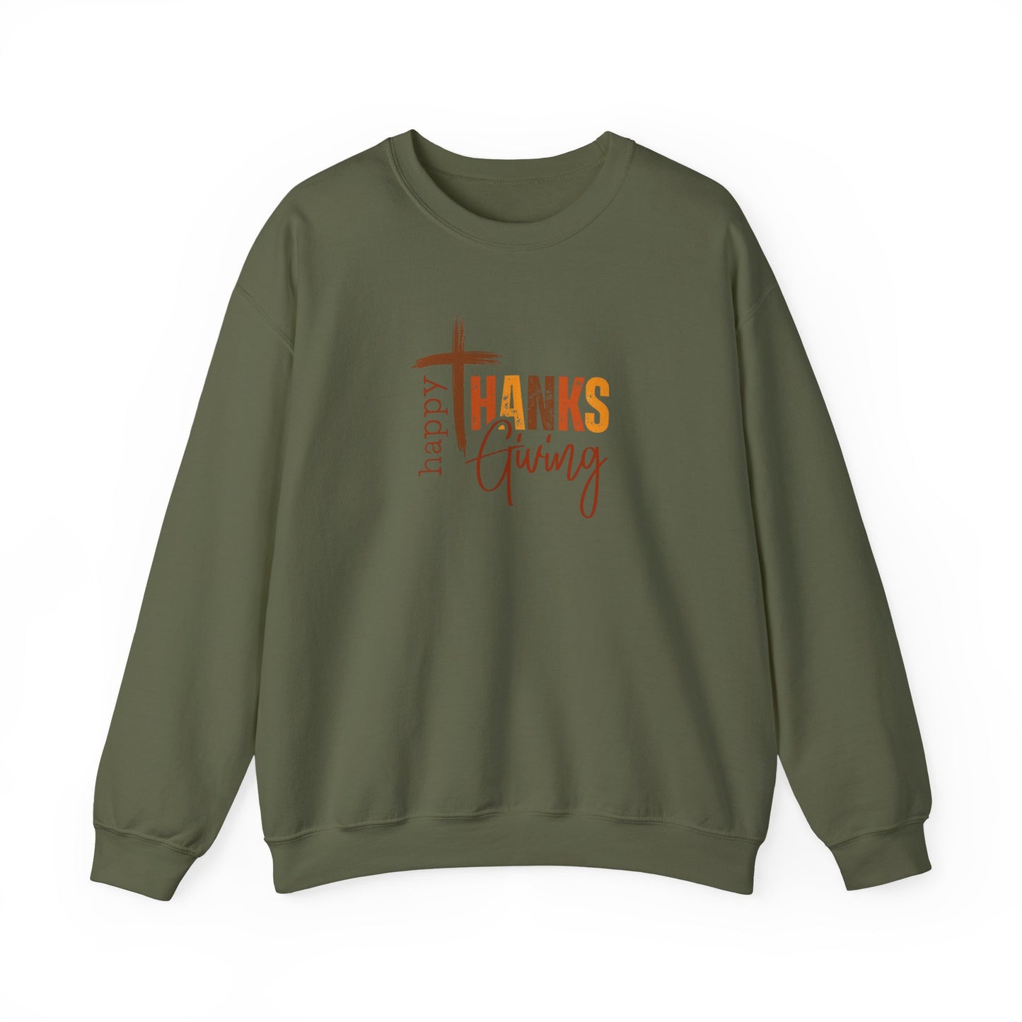 Happy Thanksgiving Heavy Blend™ Crewneck Sweatshirt
