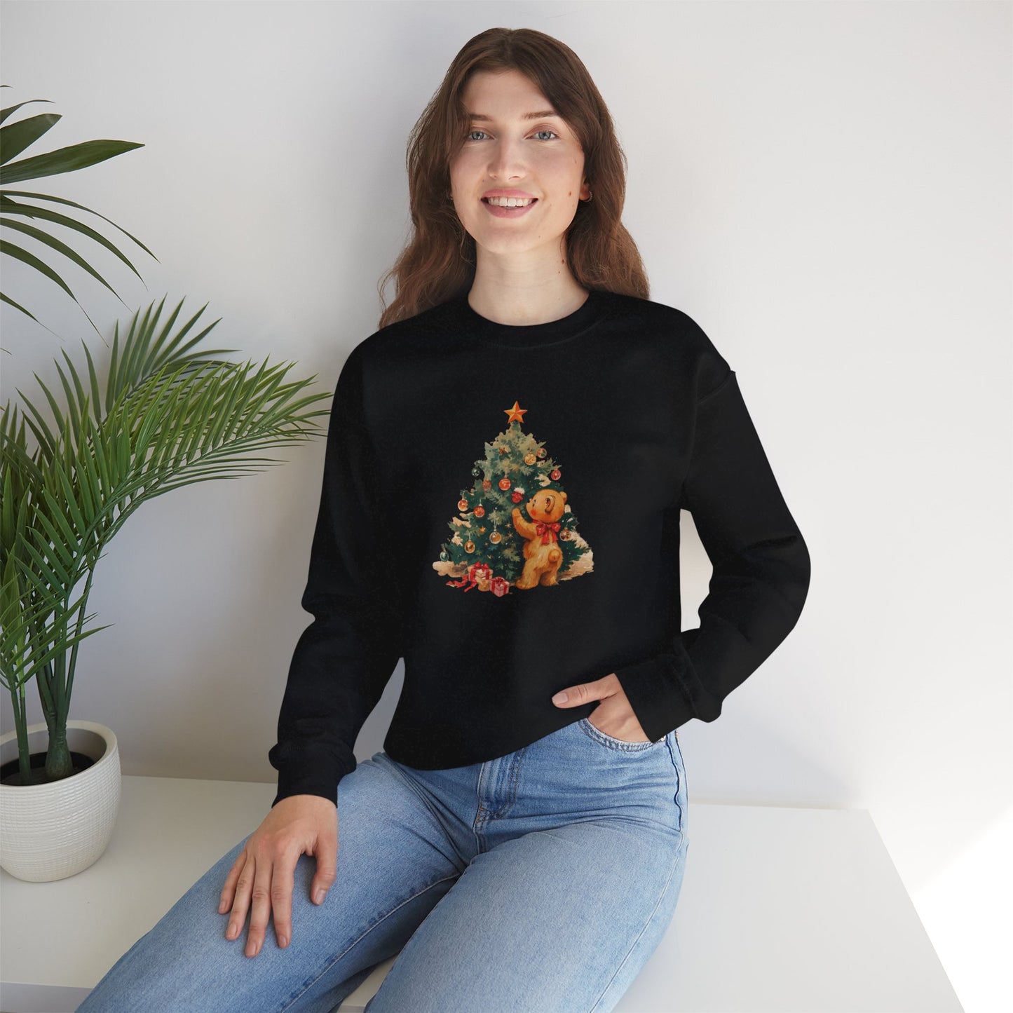 Vintage Christmas Heavy Blend™ Crewneck Sweatshirt