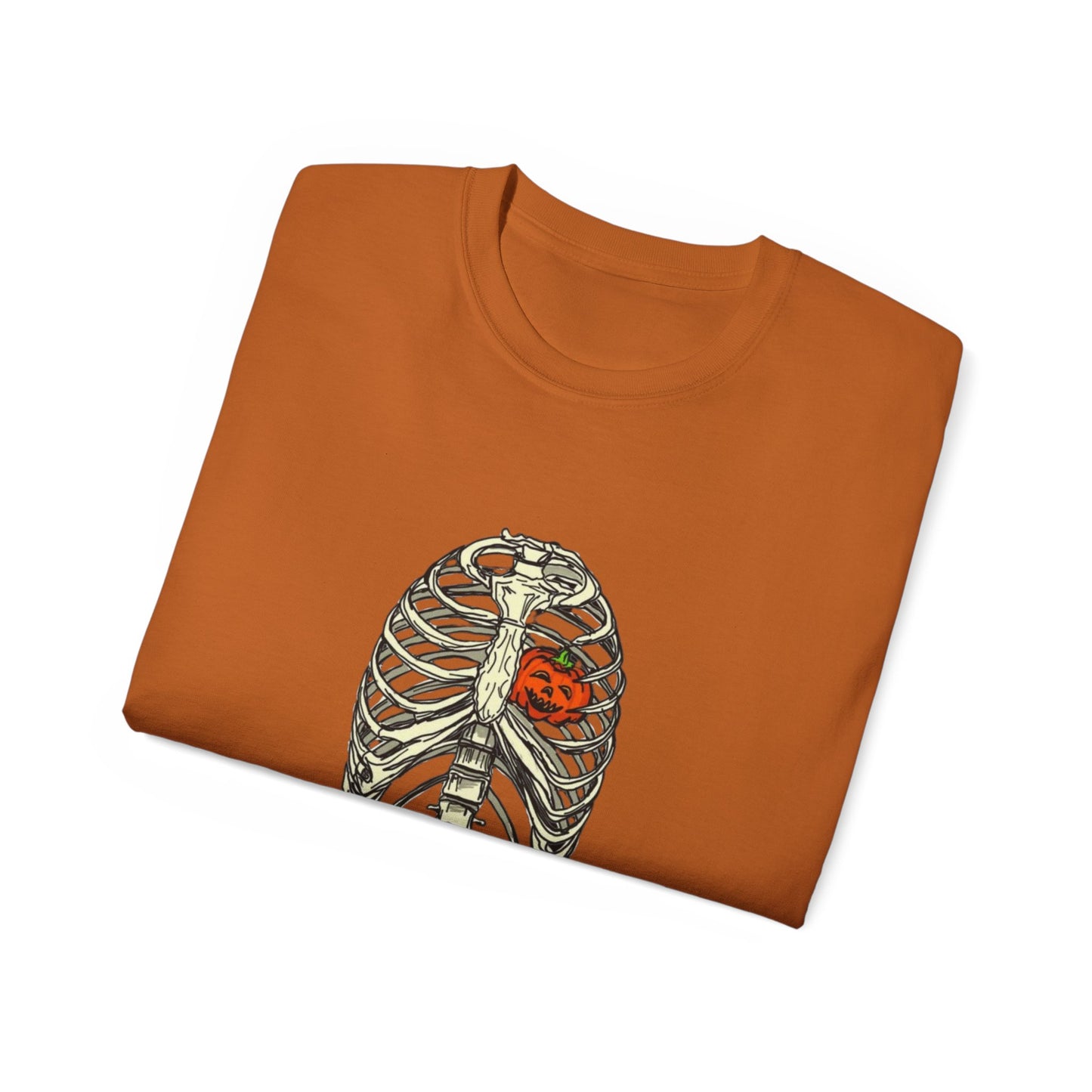 Pumpkin Rib Cage Unisex Ultra Cotton Tee
