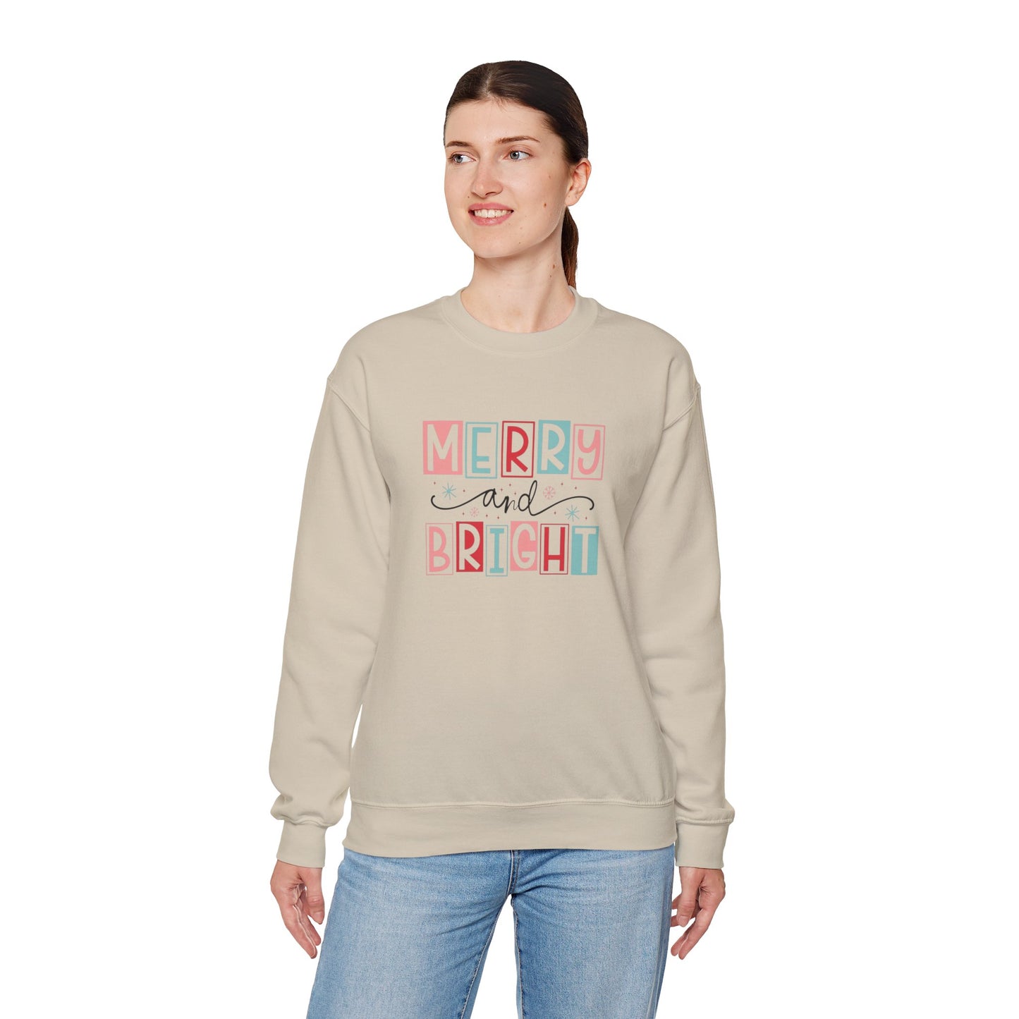 Merry & Bright Unisex Heavy Blend™ Crewneck Sweatshirt