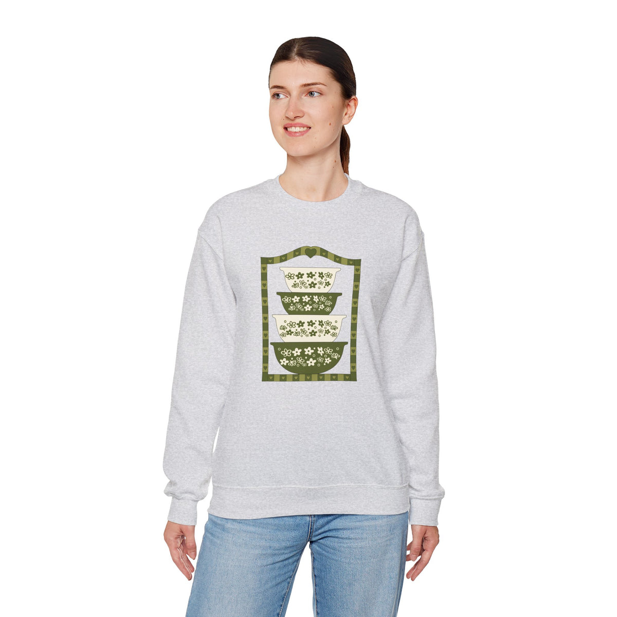 Vintage Dishware Unisex Heavy Blend™ Crewneck Sweatshirt