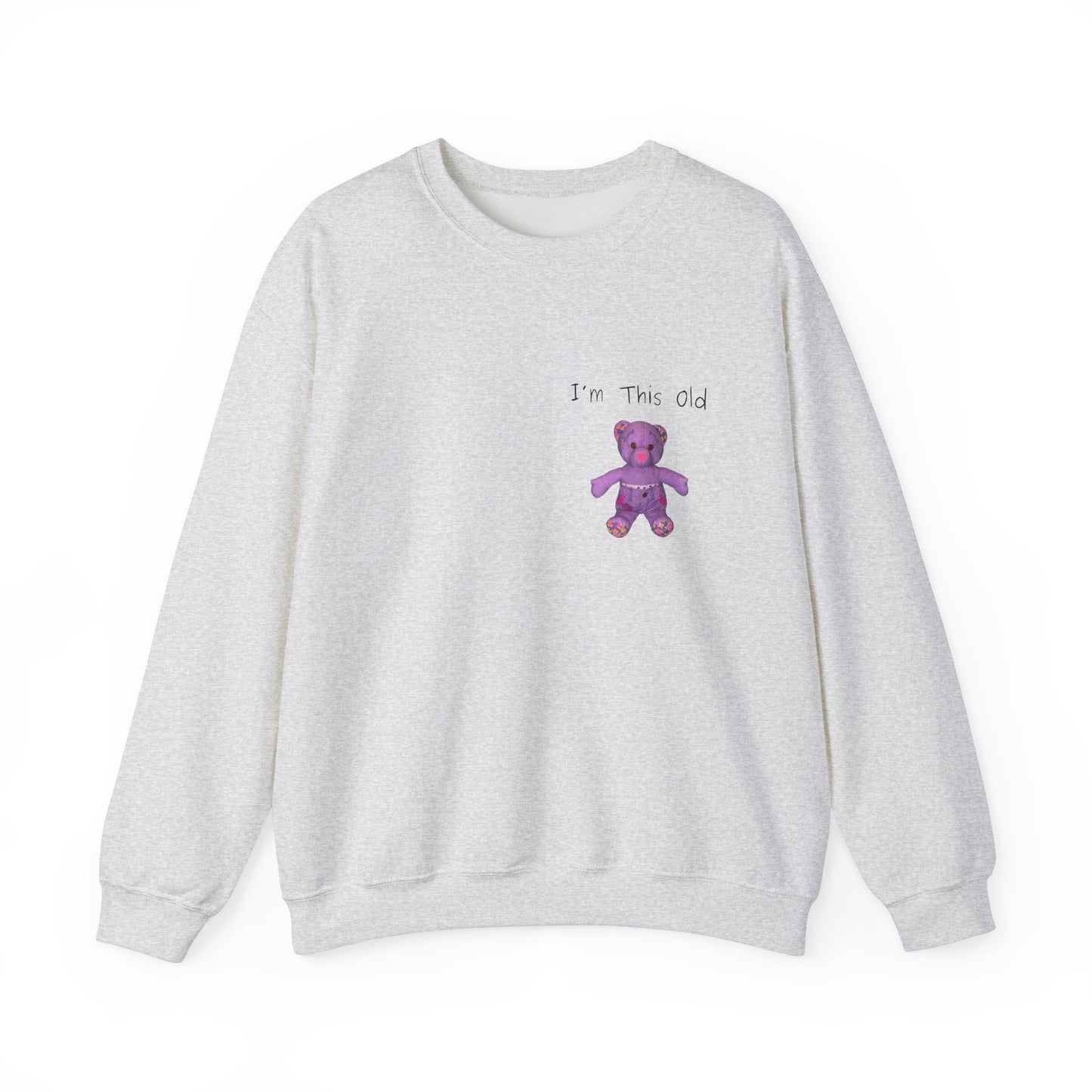 Im This Old 90s doodlebear Unisex Heavy Blend™ Crewneck Sweatshirt