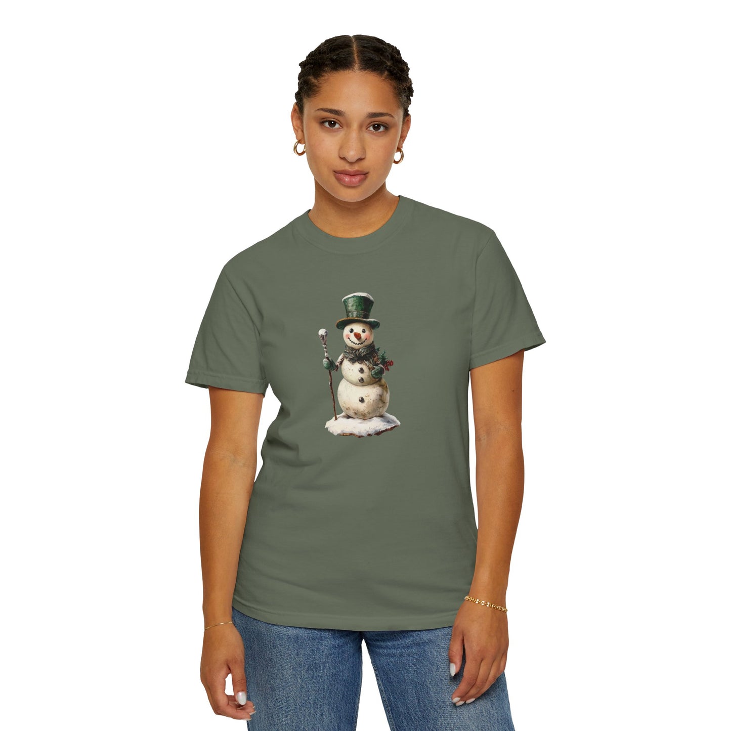 Snowman Unisex Garment-Dyed T-shirt