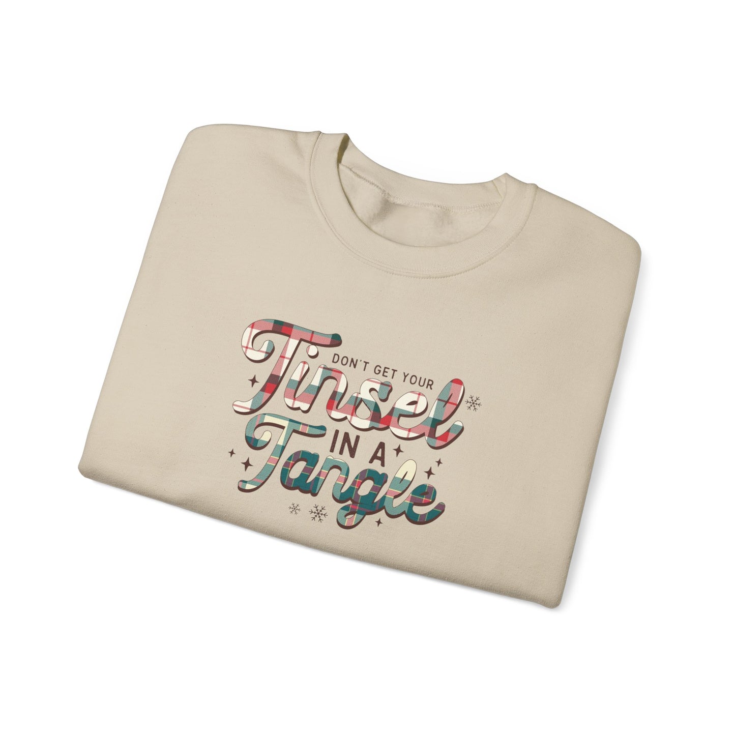 Don't Get Your Tinsel In A Tangle Heavy Blend™ Crewneck Sweatshirt
