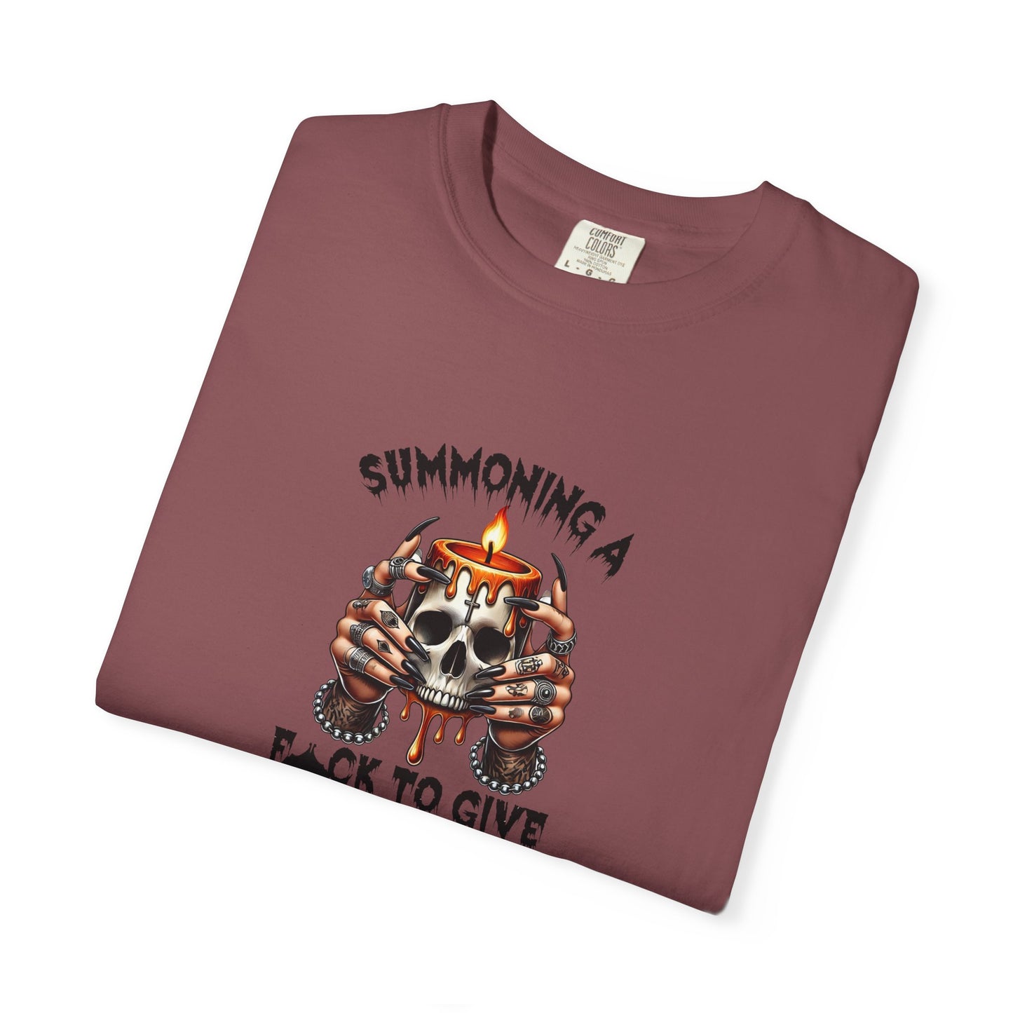 Summoning a F To Give Unisex Garment-Dyed T-shirt