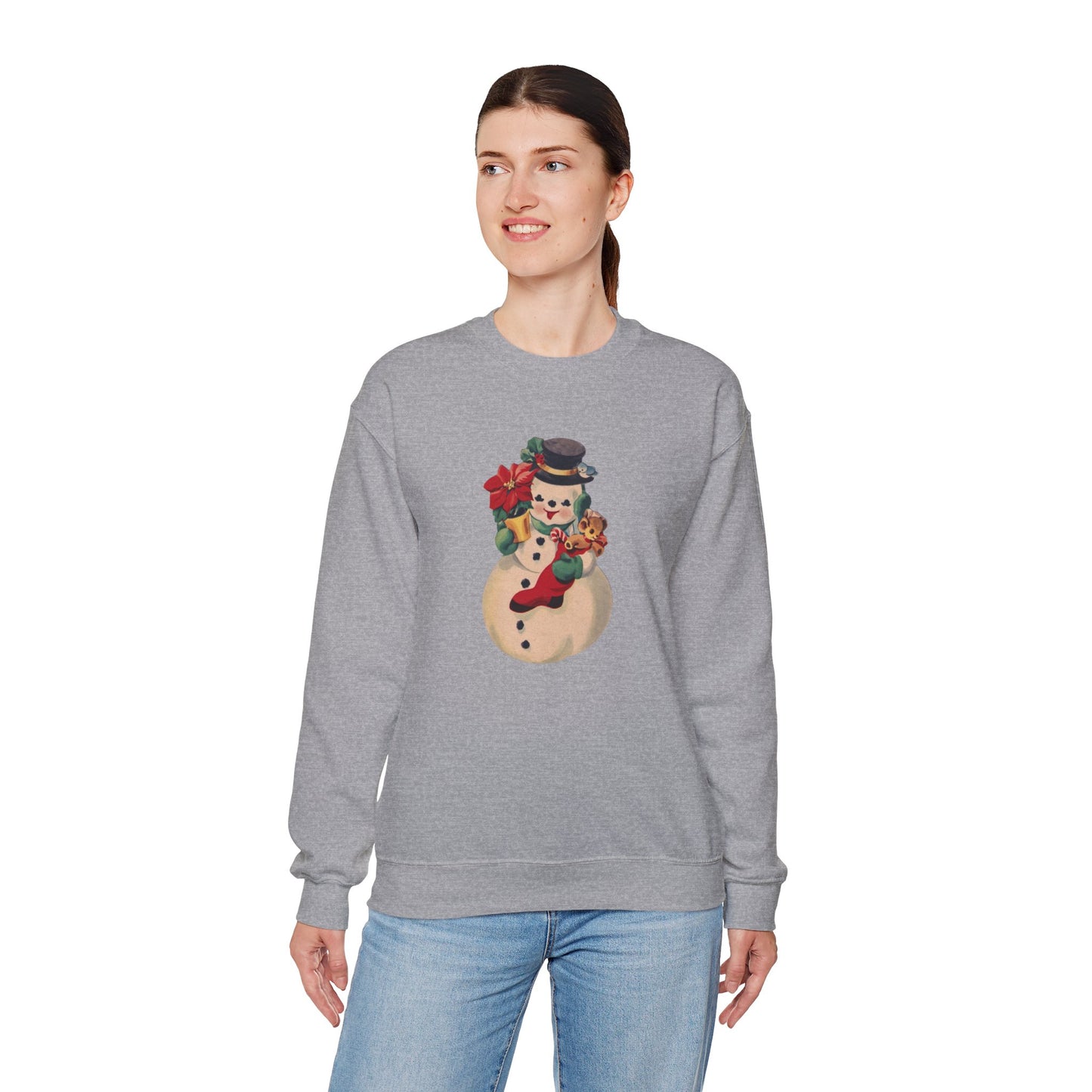 Vintage Snowman Unisex Heavy Blend™ Crewneck Sweatshirt