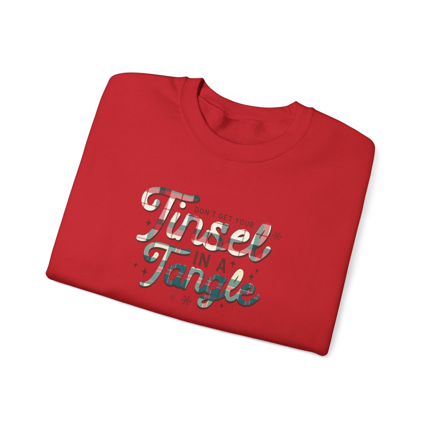 Don't Get Your Tinsel In A Tangle Heavy Blend™ Crewneck Sweatshirt