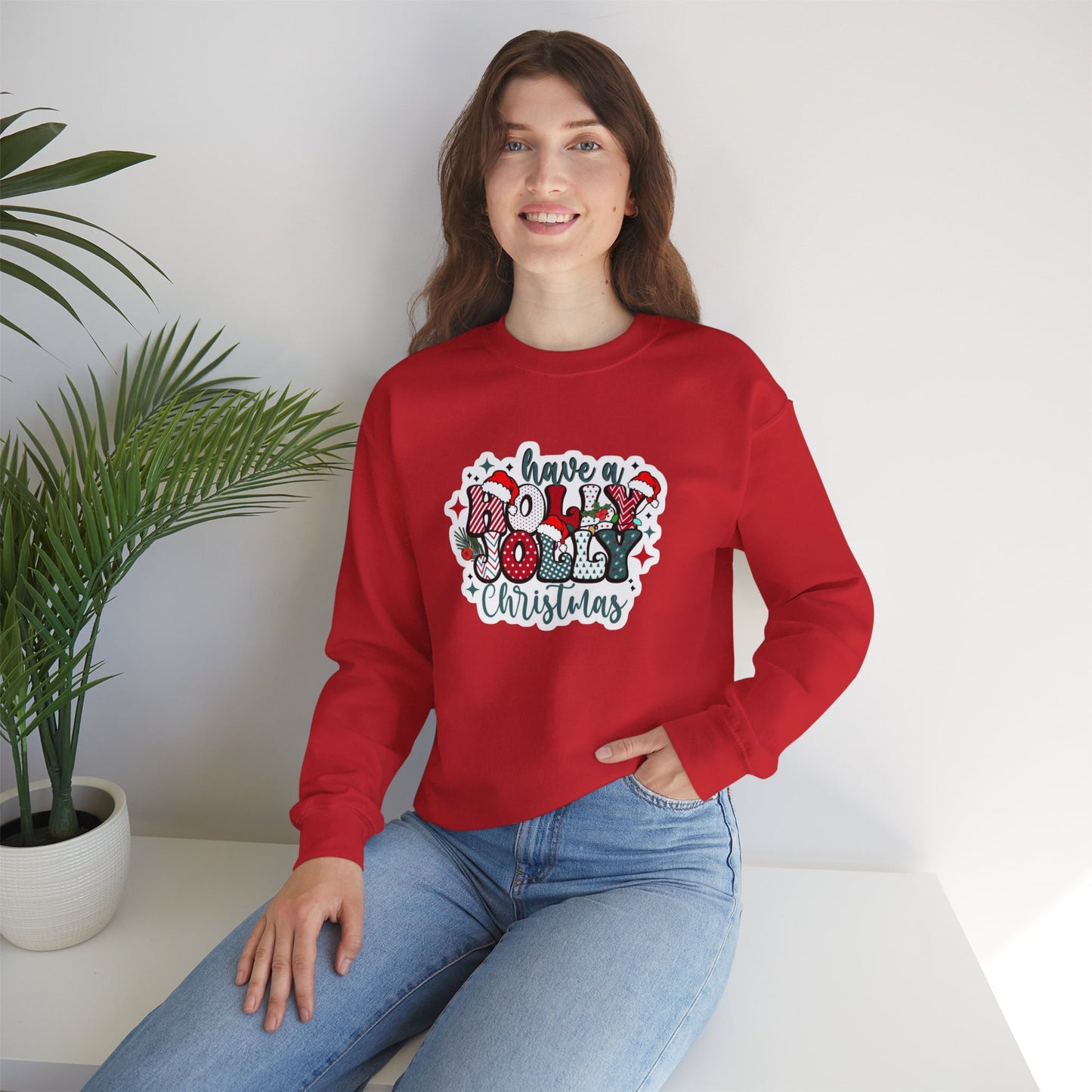 Have a Holly Jolly Christmas Heavy Blend™ Crewneck Sweatshirt