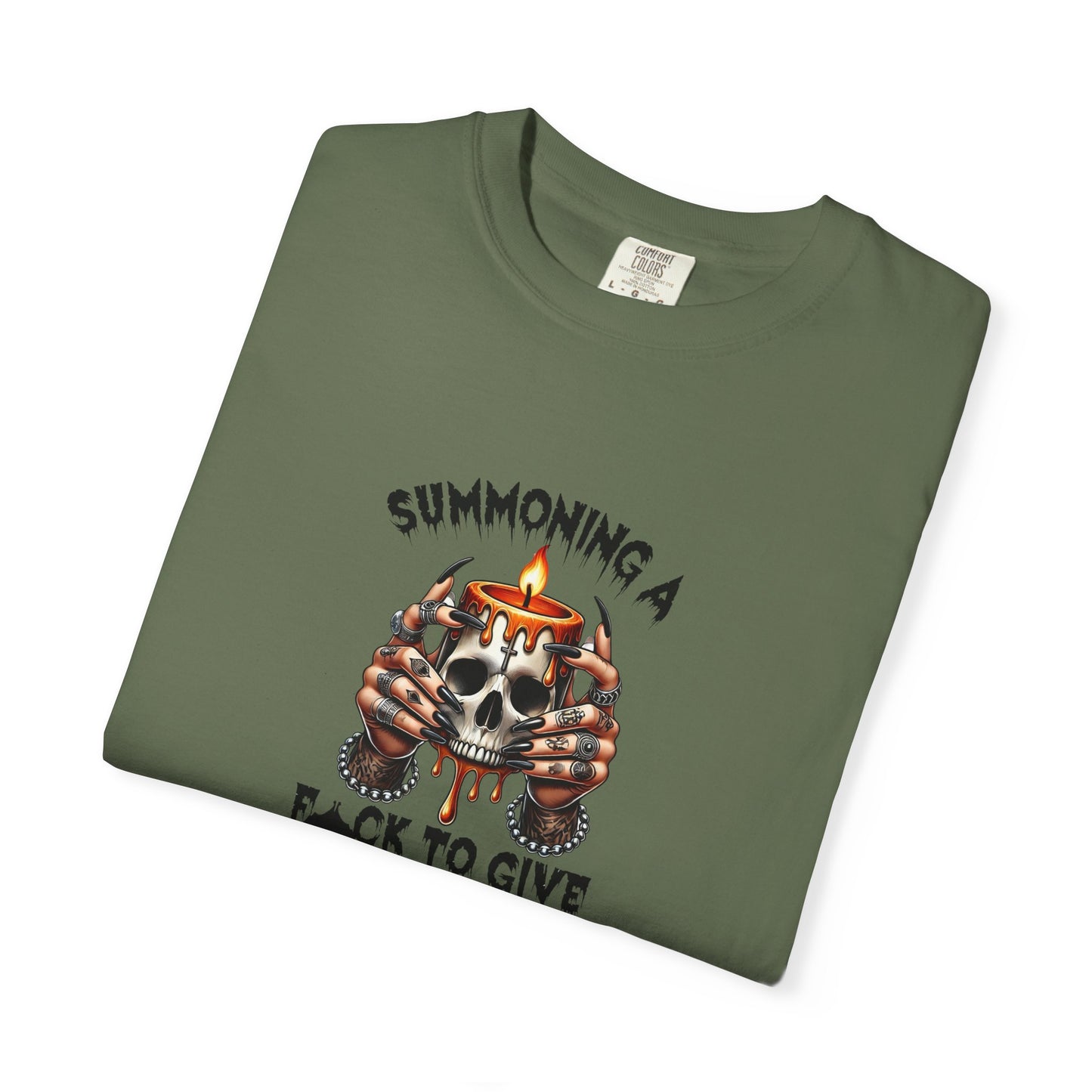 Summoning a F To Give Unisex Garment-Dyed T-shirt