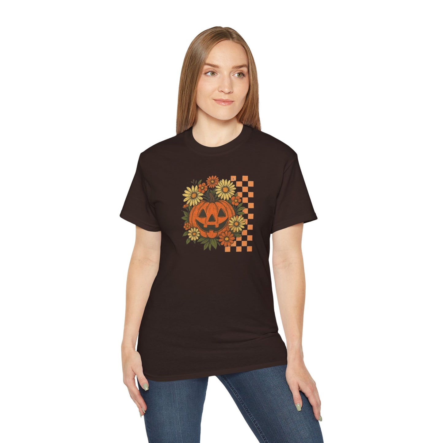 Checkered Jack O' Lantern Ultra Cotton Tee
