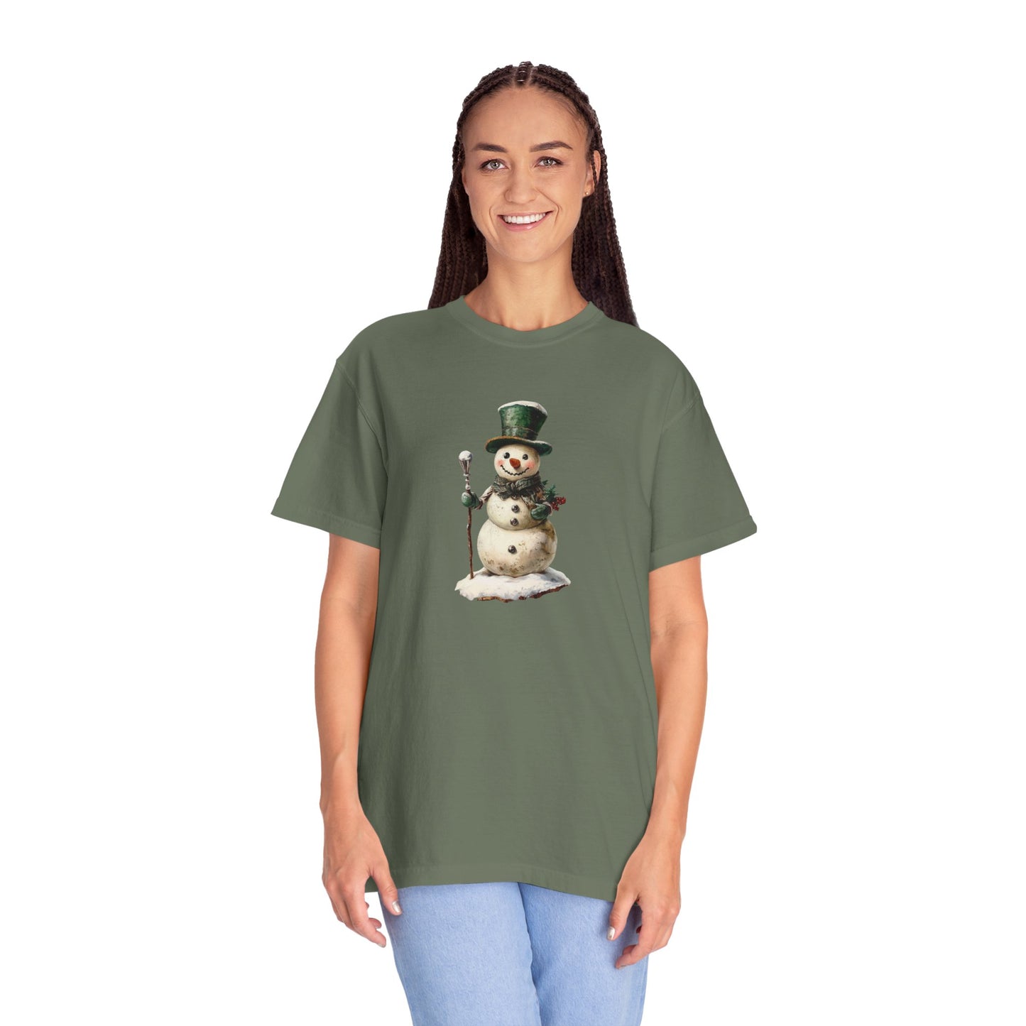 Snowman Unisex Garment-Dyed T-shirt