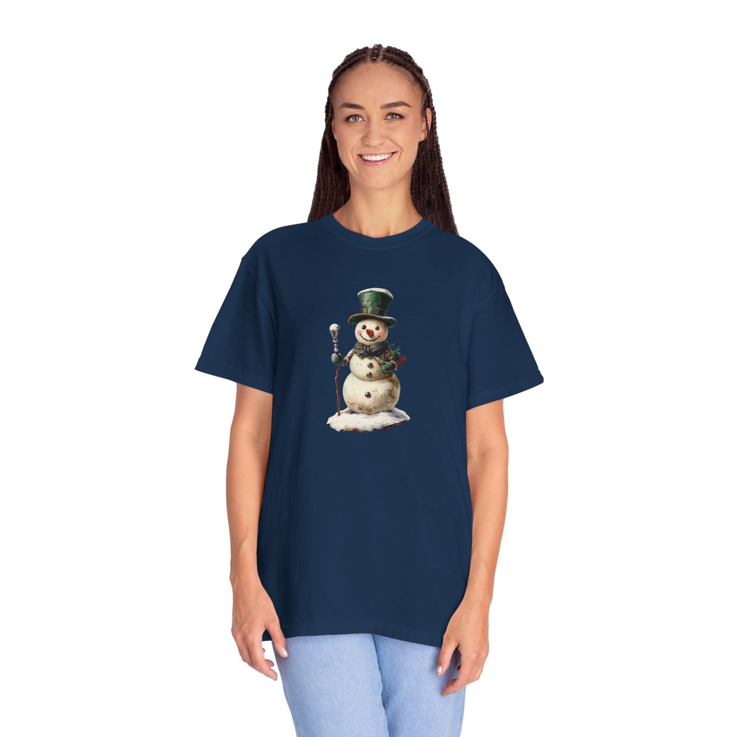 Snowman Unisex Garment-Dyed T-shirt