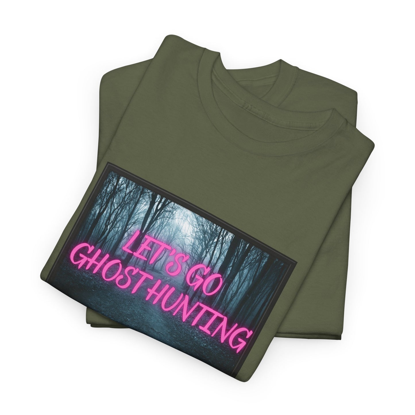Let's Go Ghost Hunting Unisex Heavy Cotton Tee