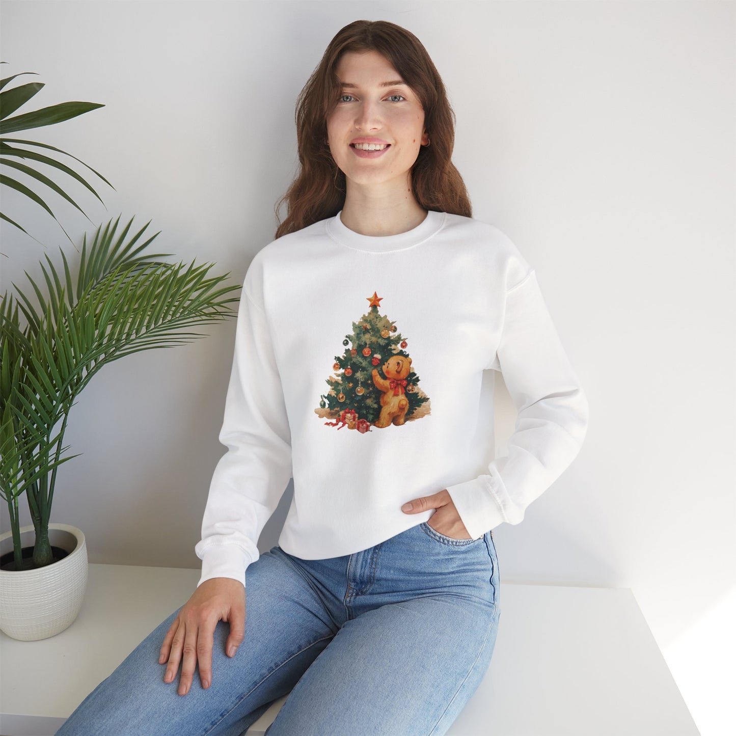 Vintage Christmas Heavy Blend™ Crewneck Sweatshirt