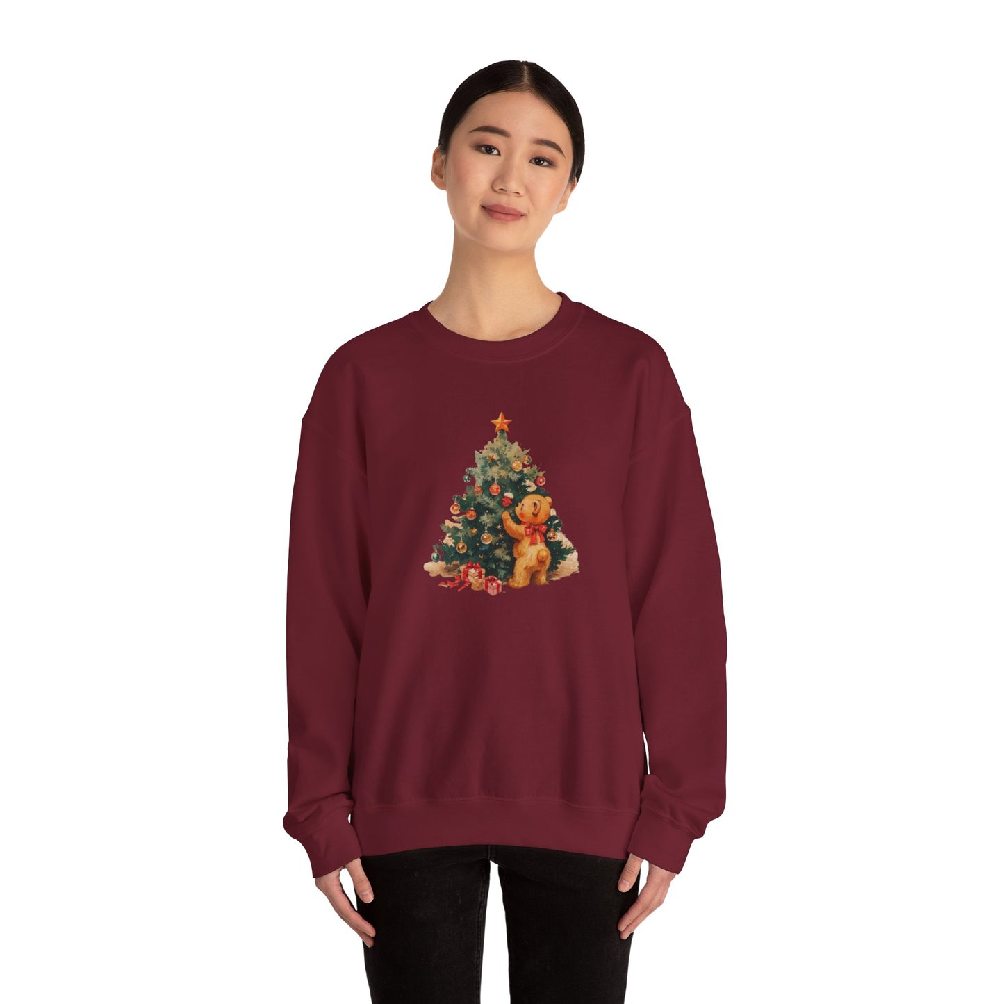 Vintage Christmas Heavy Blend™ Crewneck Sweatshirt