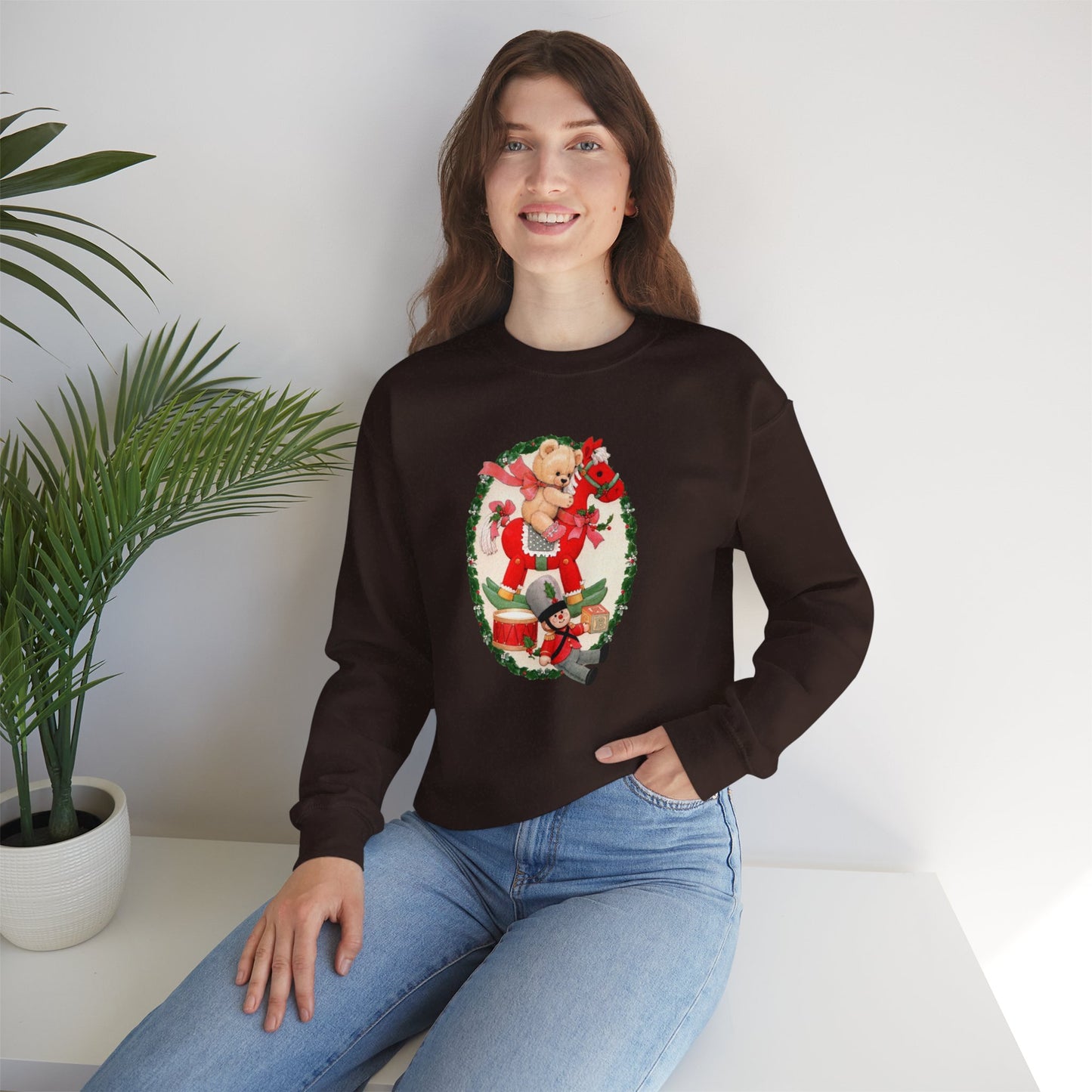 Vintage Christmas Toys Unisex Heavy Blend™ Crewneck Sweatshirt