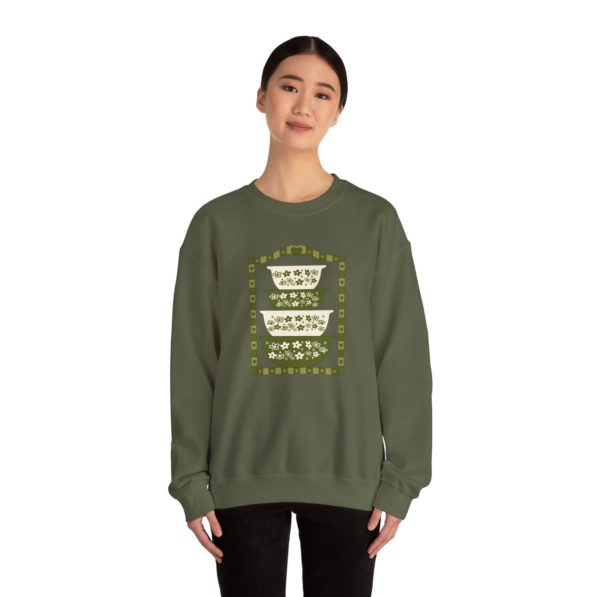 Vintage Dishware Unisex Heavy Blend™ Crewneck Sweatshirt