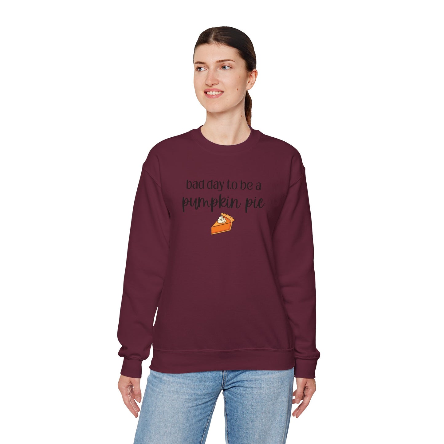 Bad Day to be a Pumpkin Pie Unisex Heavy Blend™ Crewneck Sweatshirt