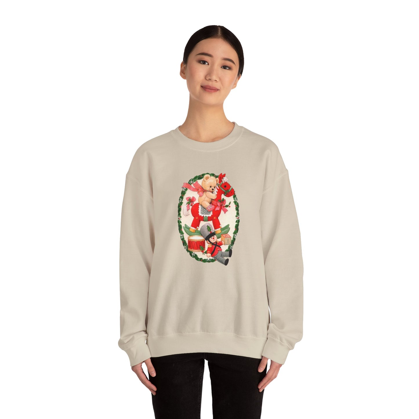 Vintage Christmas Toys Unisex Heavy Blend™ Crewneck Sweatshirt