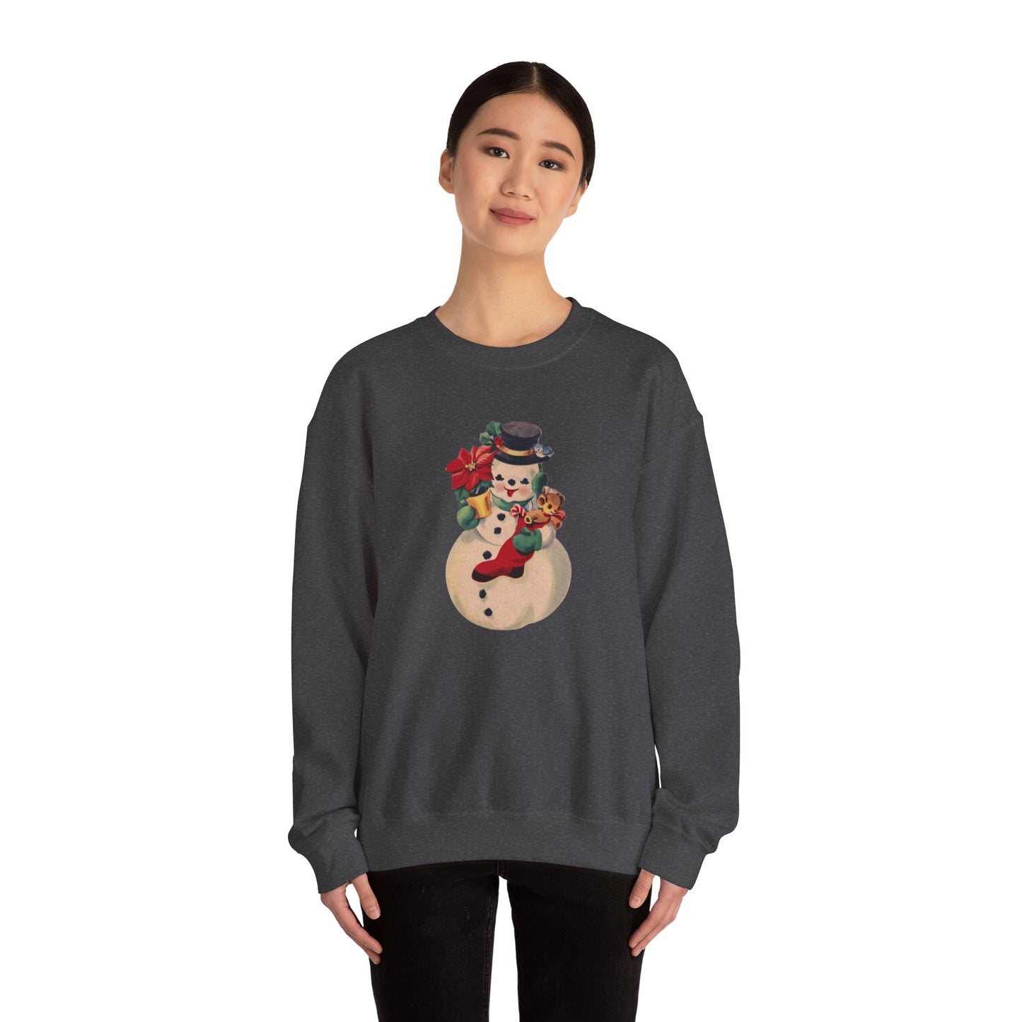 Vintage Snowman Unisex Heavy Blend™ Crewneck Sweatshirt