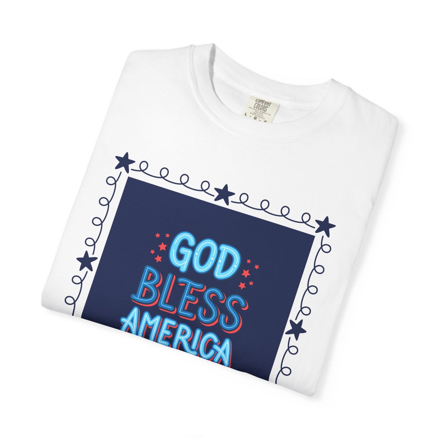4th of July Unisex Garment-Dyed T-shirt