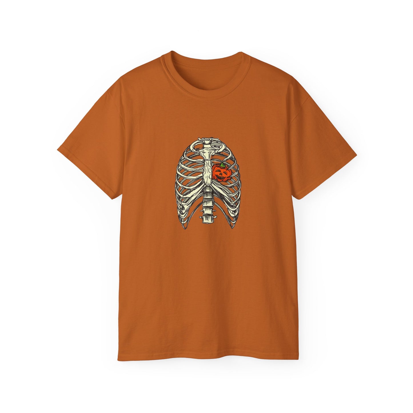 Pumpkin Rib Cage Unisex Ultra Cotton Tee