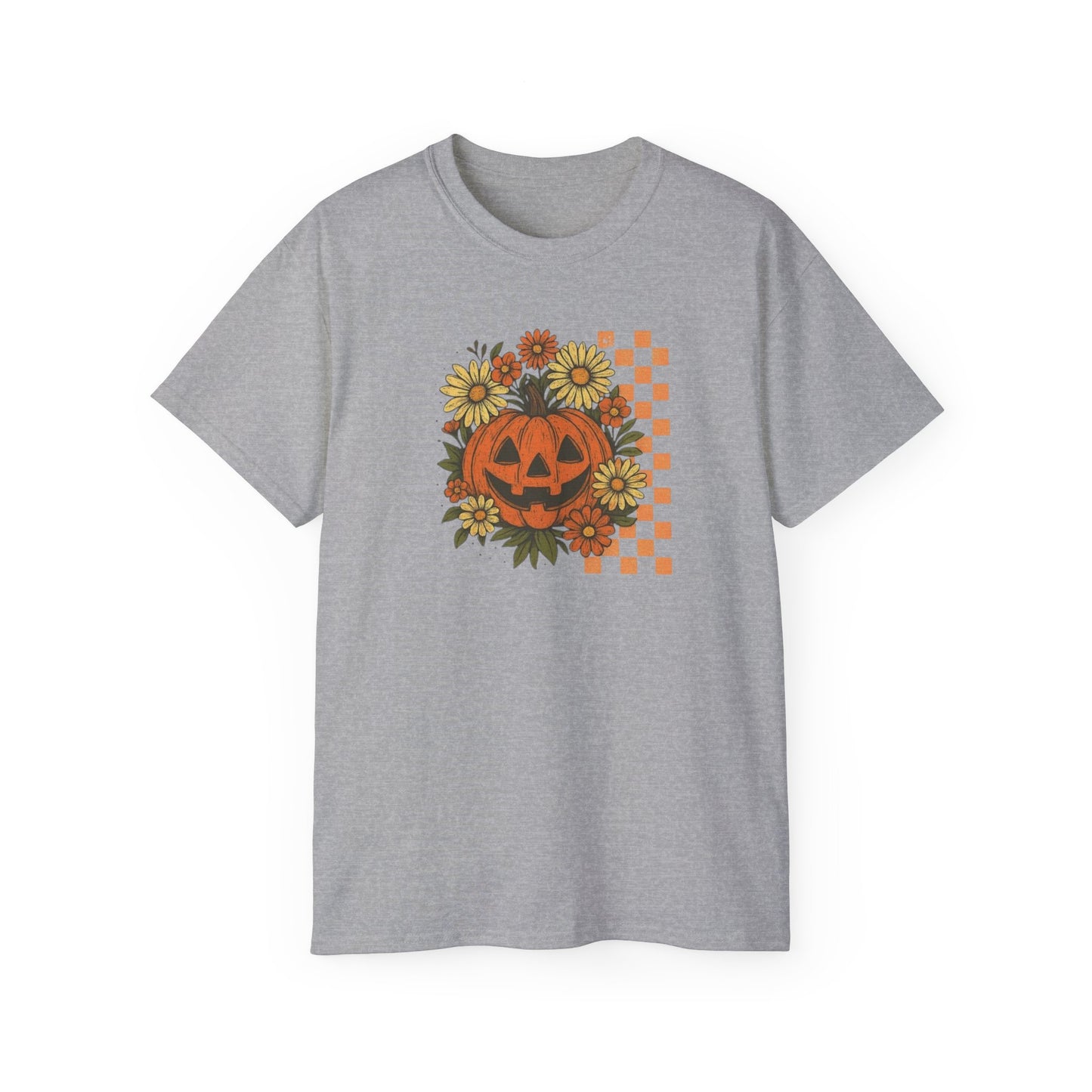 Checkered Jack O' Lantern Ultra Cotton Tee
