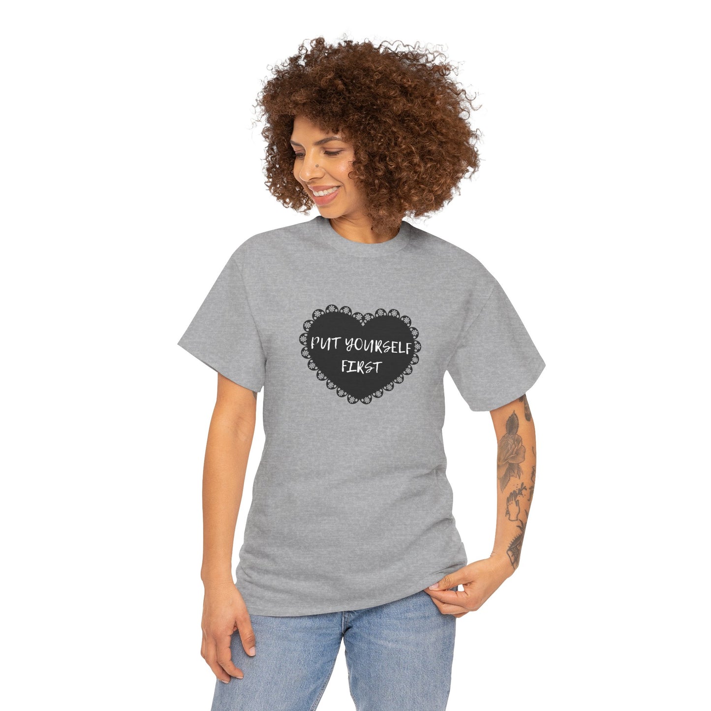 Put Yourself First Unisex Heavy Cotton Tee