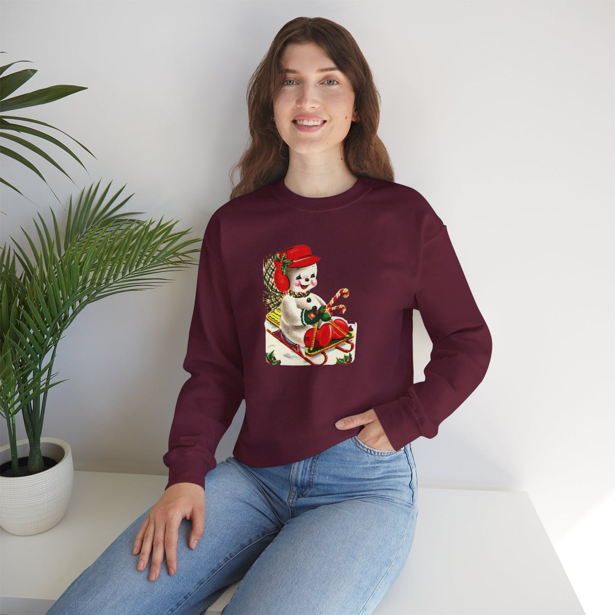Vintage Christmas Unisex Heavy Blend™ Crewneck Sweatshirt