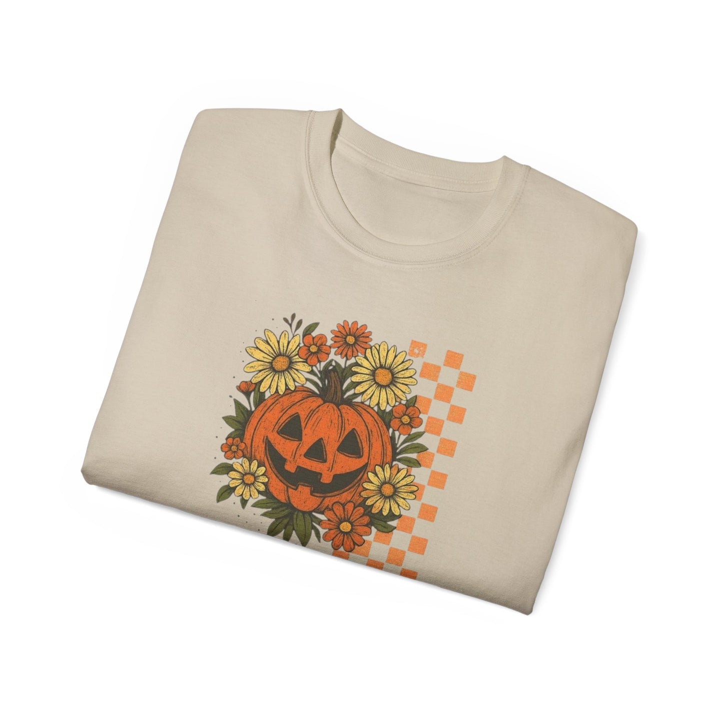 Checkered Jack O' Lantern Ultra Cotton Tee