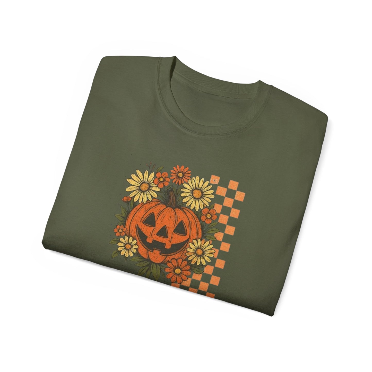 Checkered Jack O' Lantern Ultra Cotton Tee