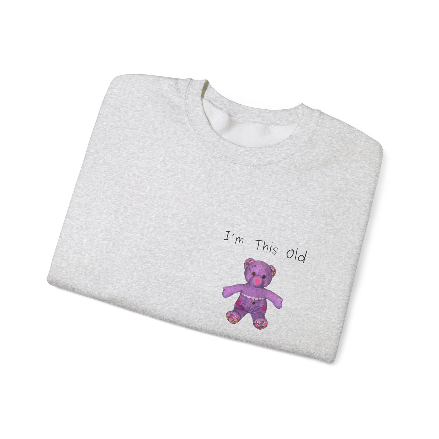 Im This Old 90s doodlebear Unisex Heavy Blend™ Crewneck Sweatshirt