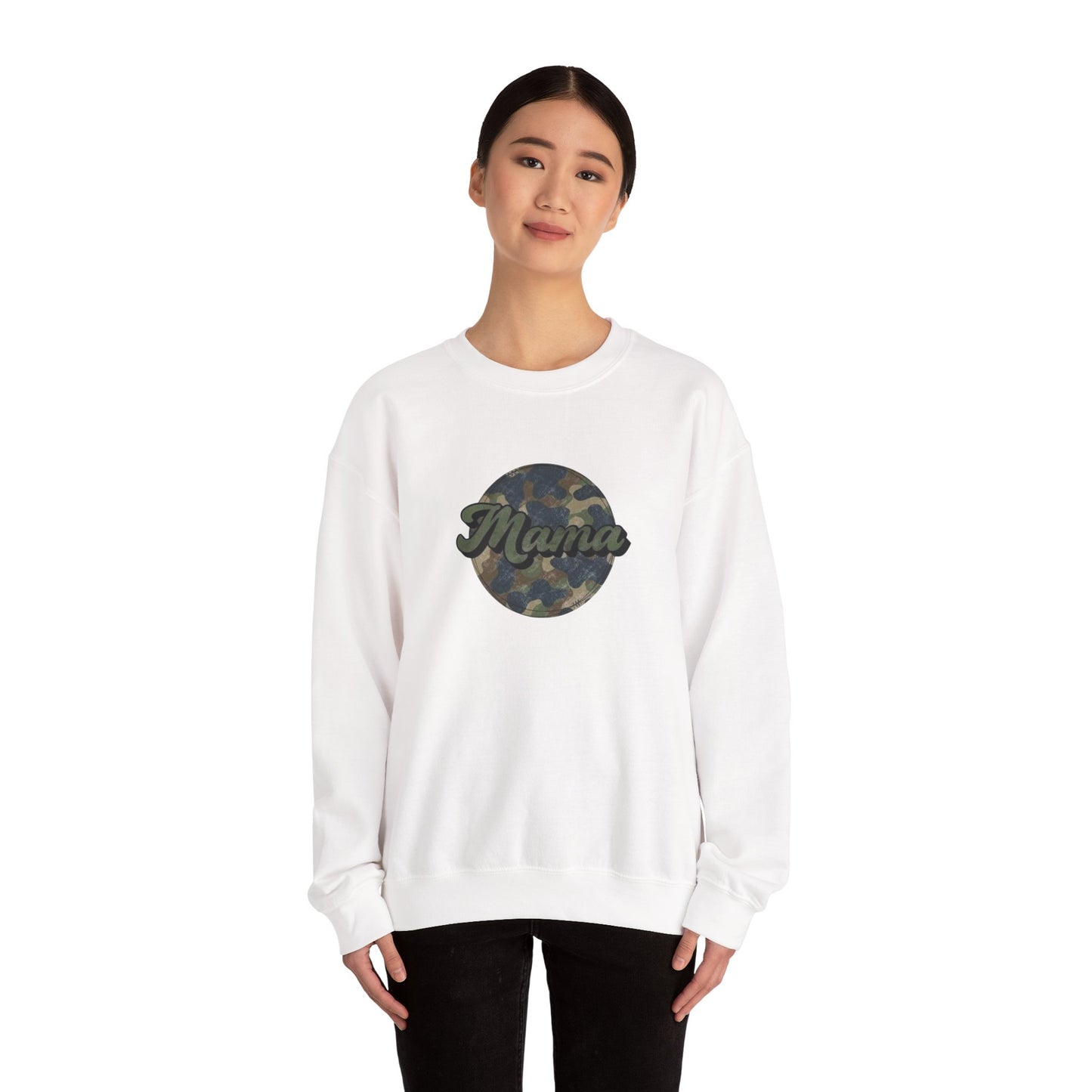 Mama Camo Heavy Blend™ Crewneck Sweatshirt