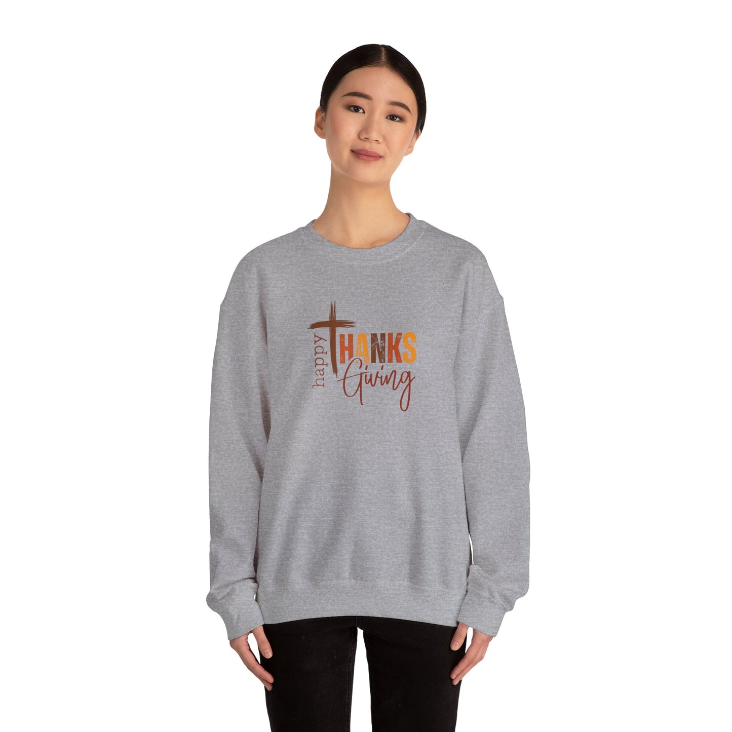 Happy Thanksgiving Heavy Blend™ Crewneck Sweatshirt