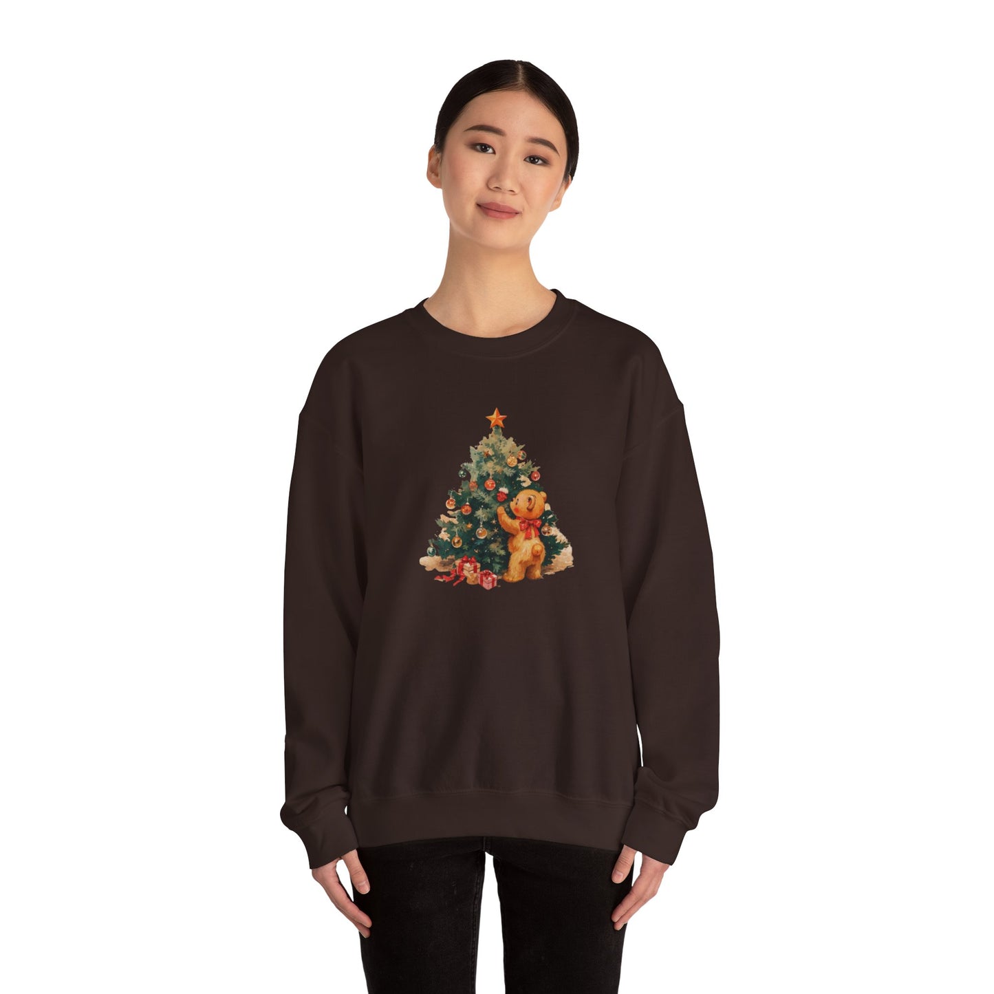 Vintage Christmas Heavy Blend™ Crewneck Sweatshirt