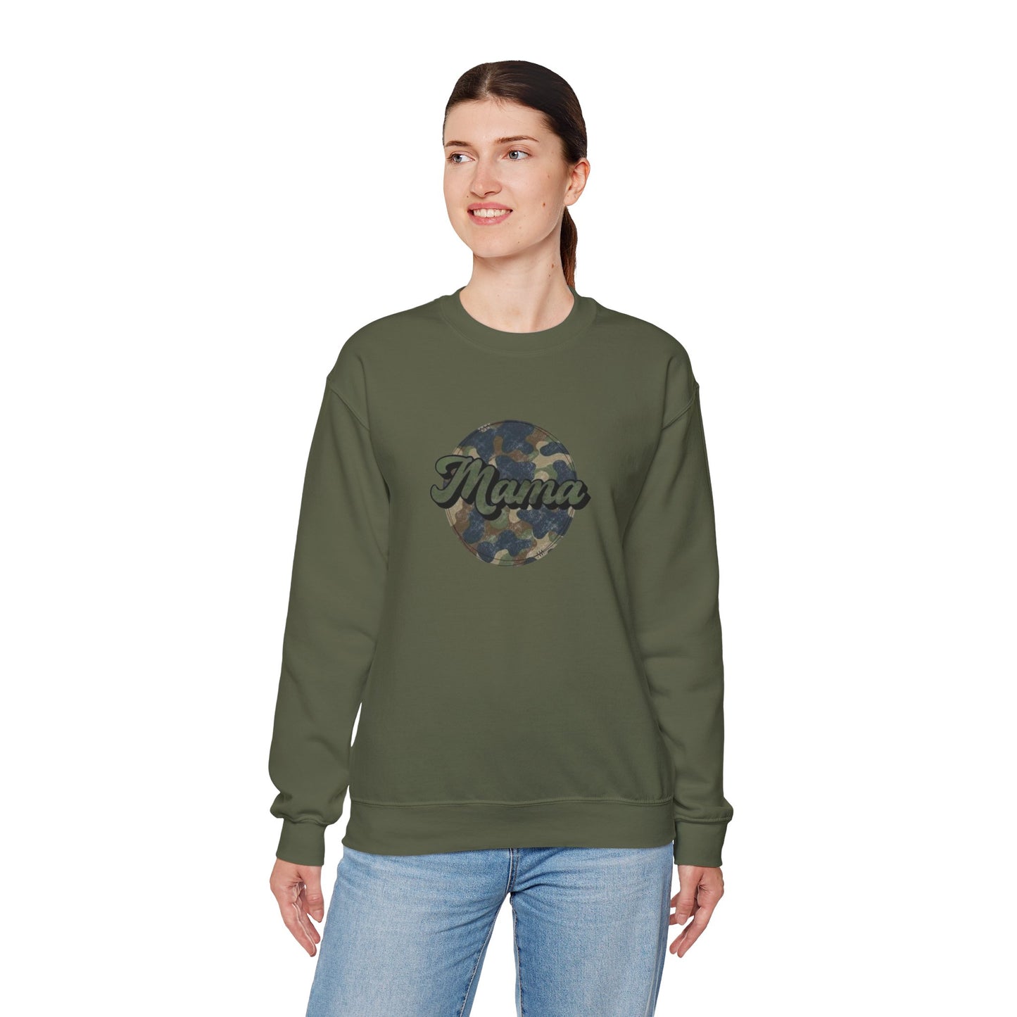 Mama Camo Heavy Blend™ Crewneck Sweatshirt