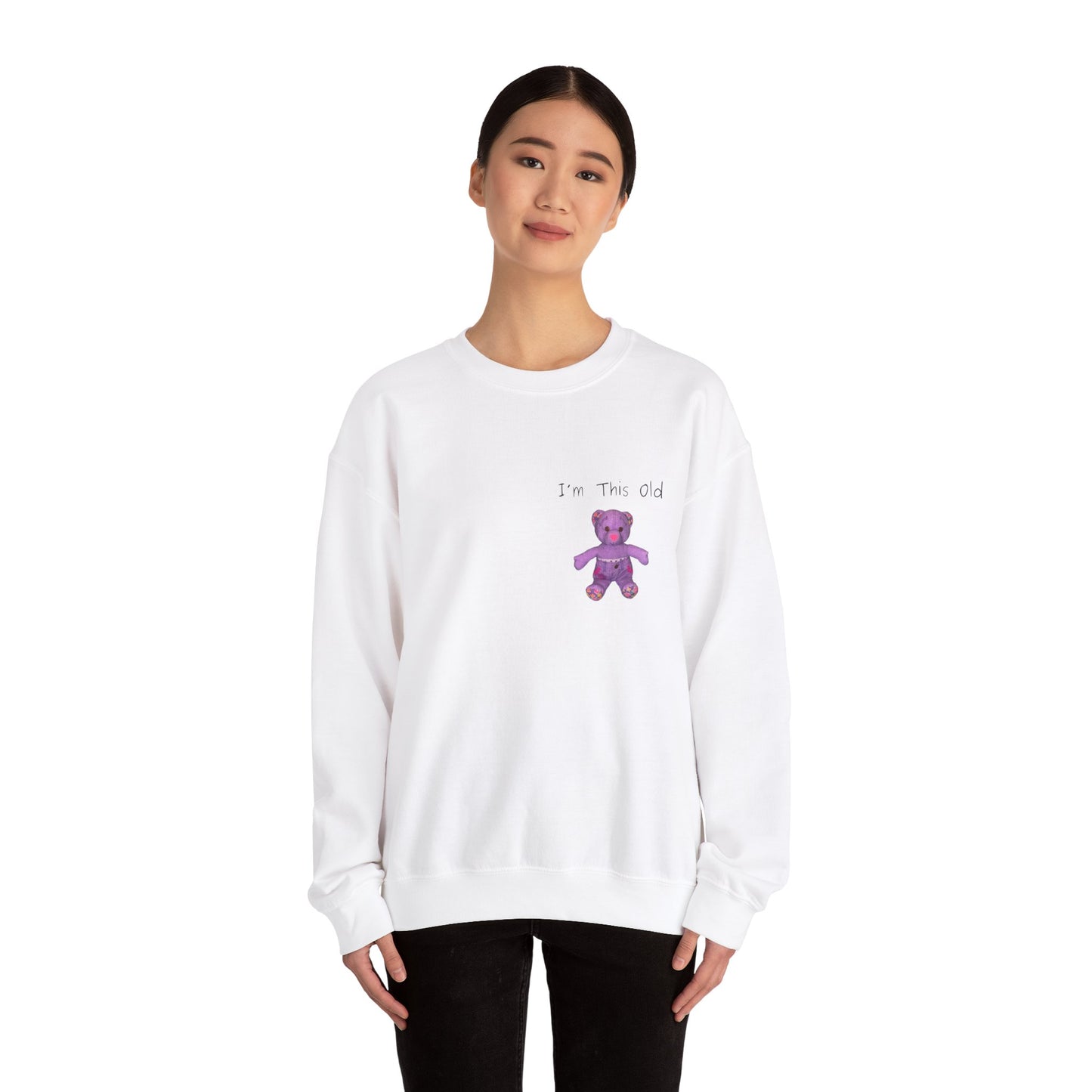 Im This Old 90s doodlebear Unisex Heavy Blend™ Crewneck Sweatshirt