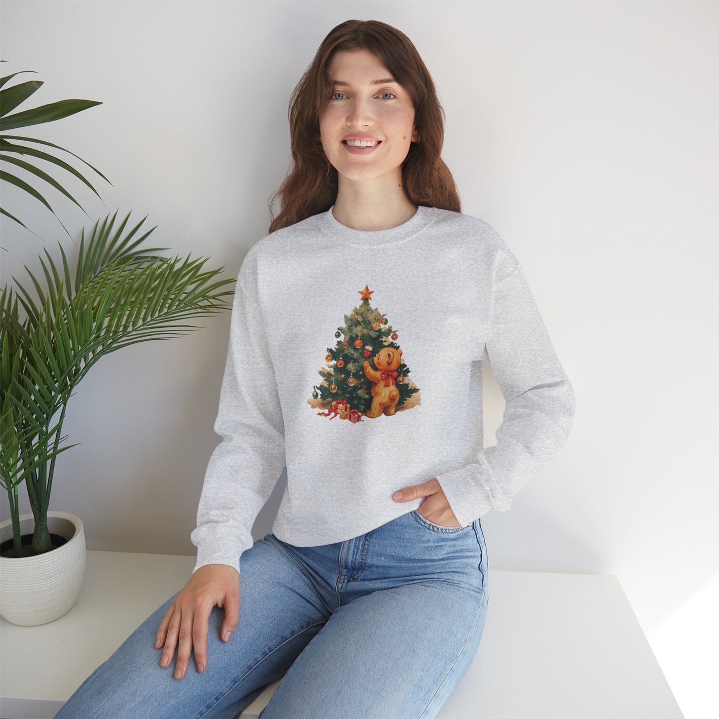 Vintage Christmas Heavy Blend™ Crewneck Sweatshirt