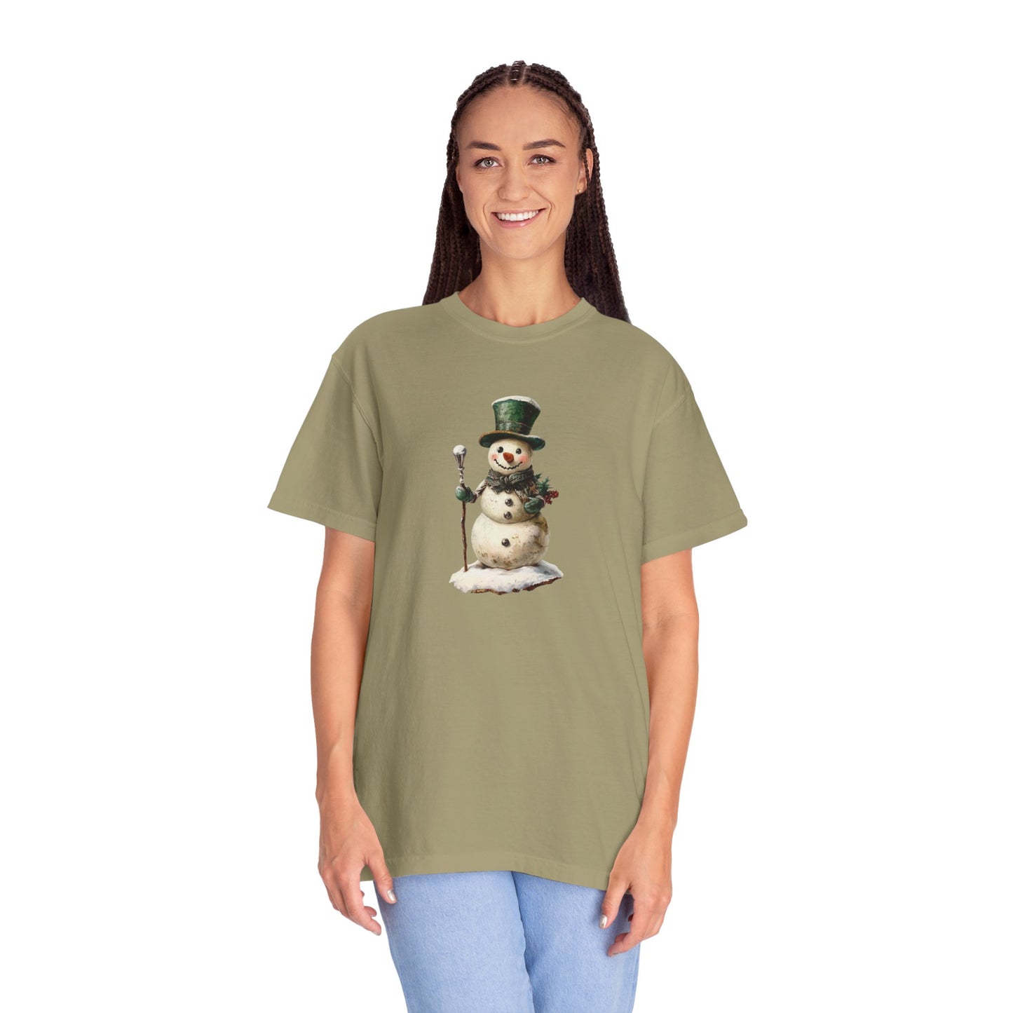 Snowman Unisex Garment-Dyed T-shirt