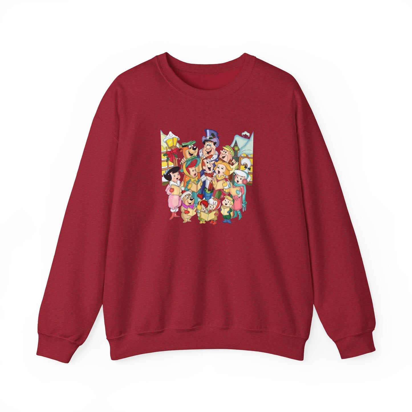Vintage Cartoon Christmas Unisex Heavy Blend™ Crewneck Sweatshirt