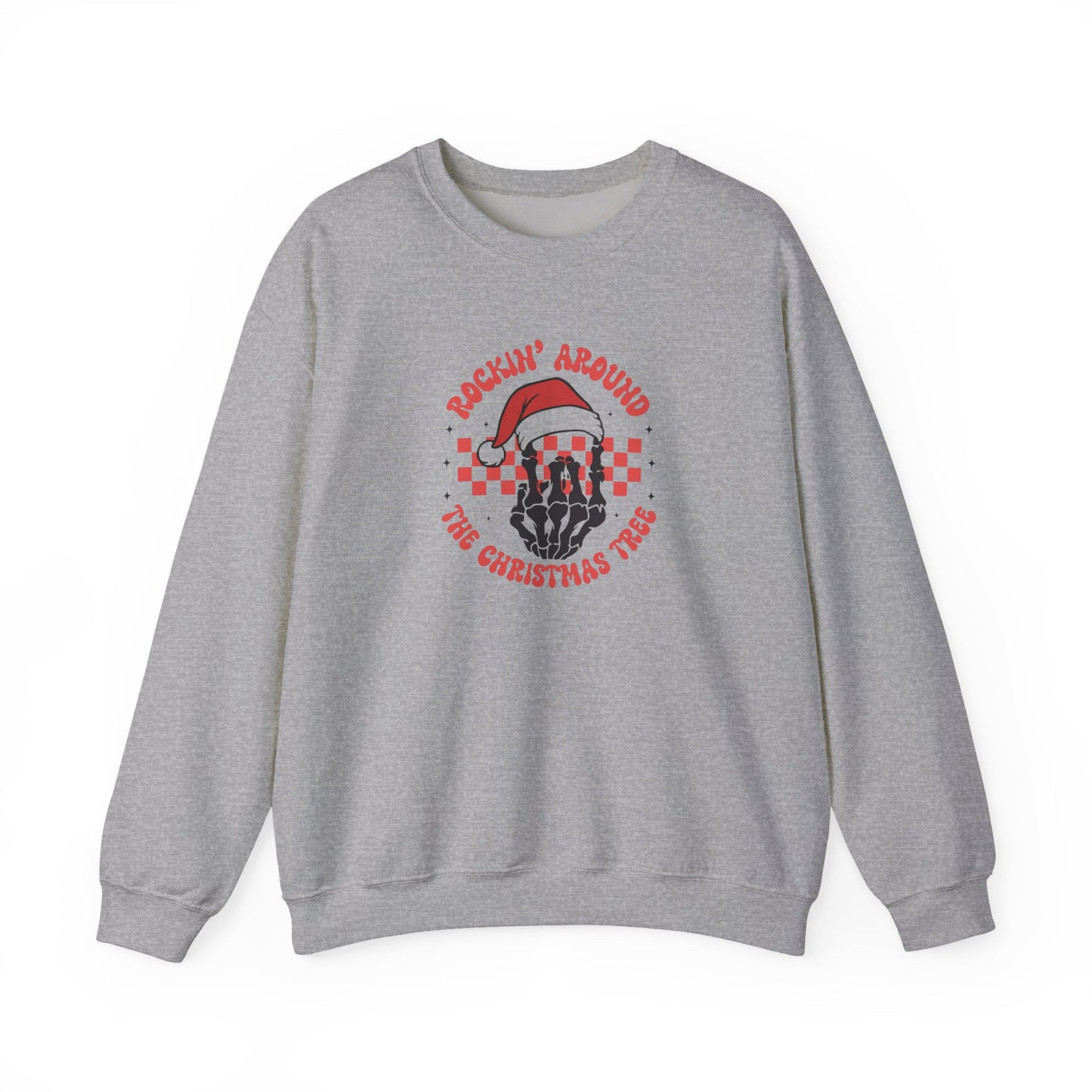 Rockin Around The Christmas Tree Unisex Heavy Blend™ Crewneck Sweatshirt