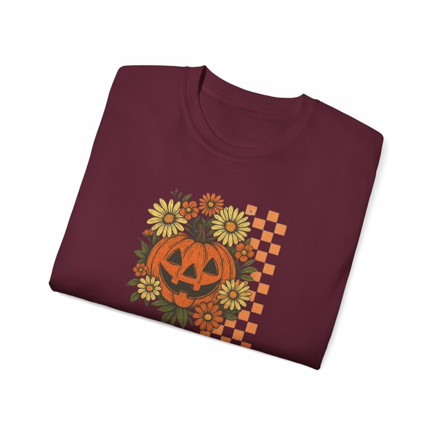 Checkered Jack O' Lantern Ultra Cotton Tee