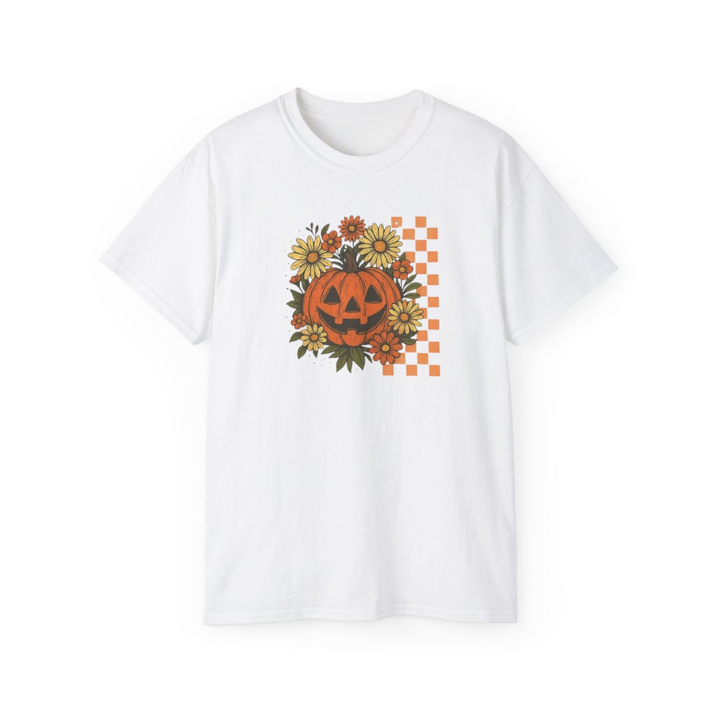 Checkered Jack O' Lantern Ultra Cotton Tee