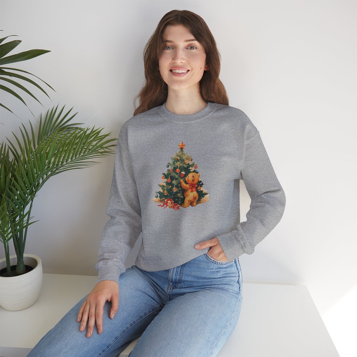Vintage Christmas Heavy Blend™ Crewneck Sweatshirt