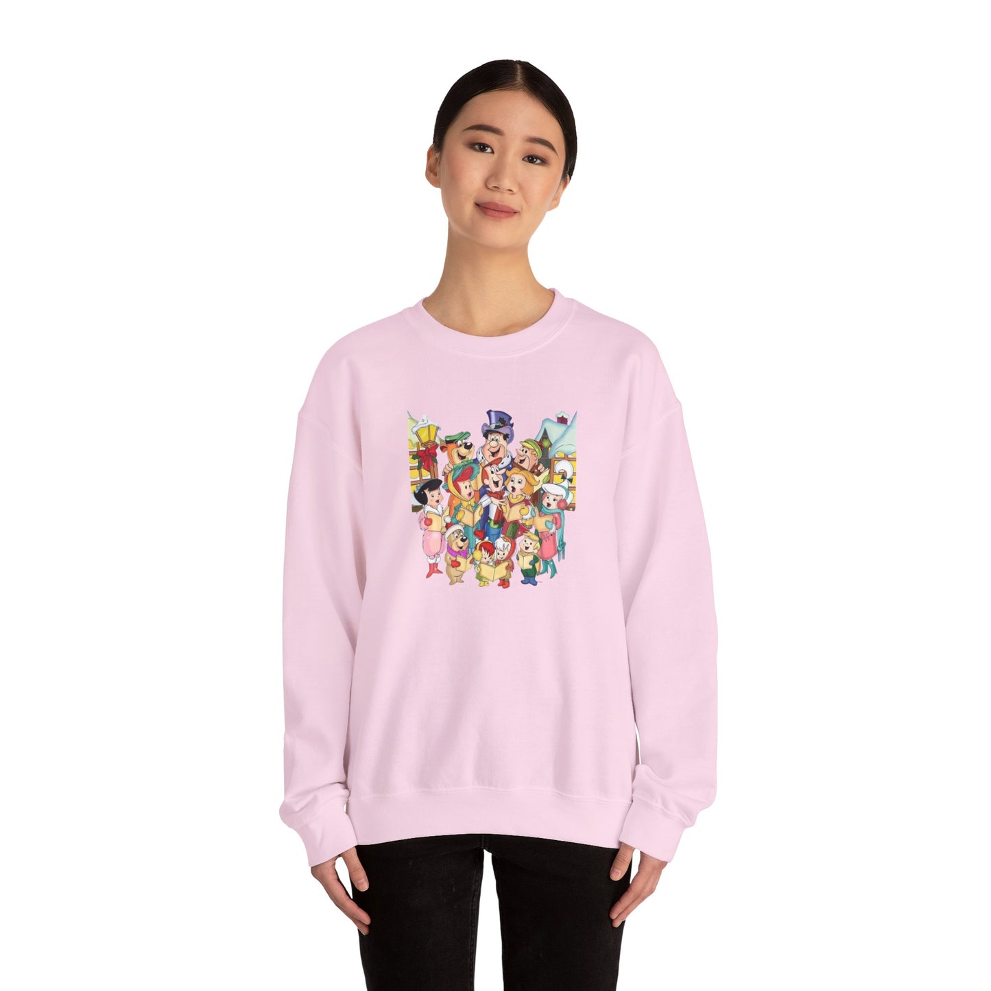 Vintage Cartoon Christmas Unisex Heavy Blend™ Crewneck Sweatshirt