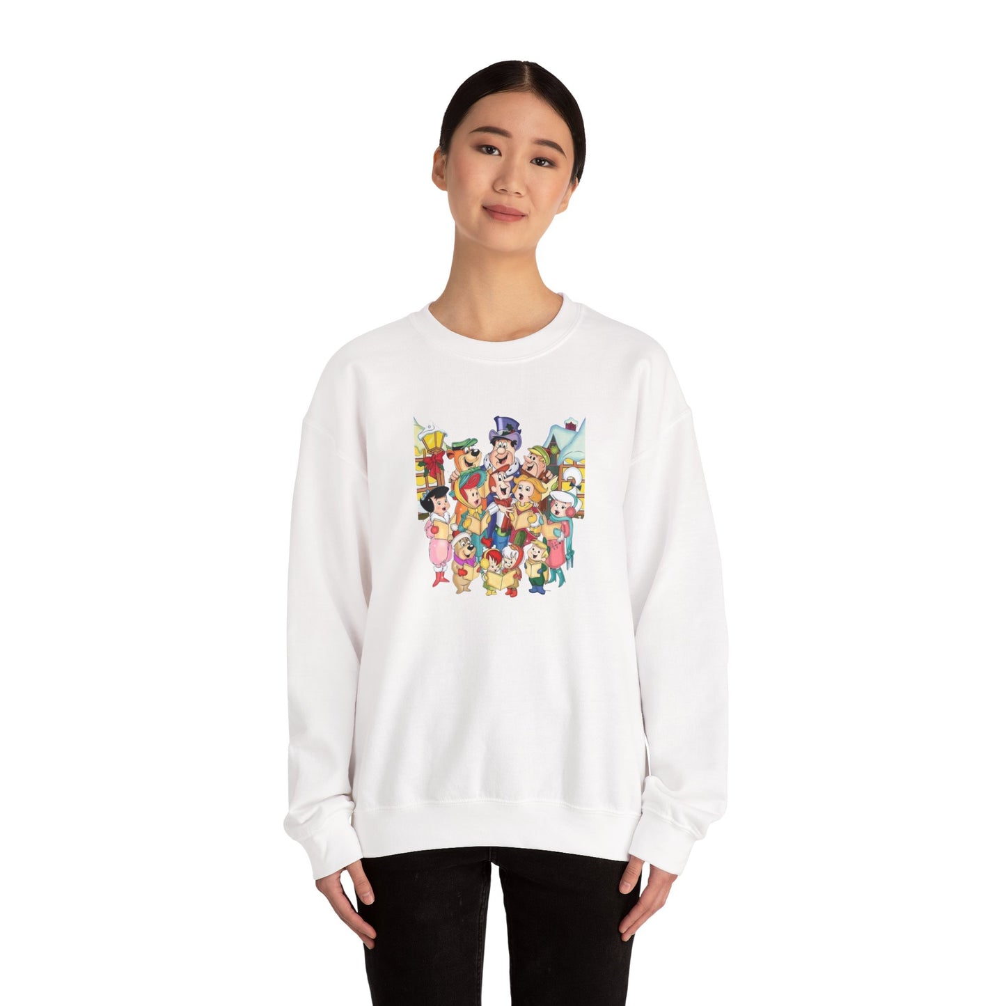 Vintage Cartoon Christmas Unisex Heavy Blend™ Crewneck Sweatshirt