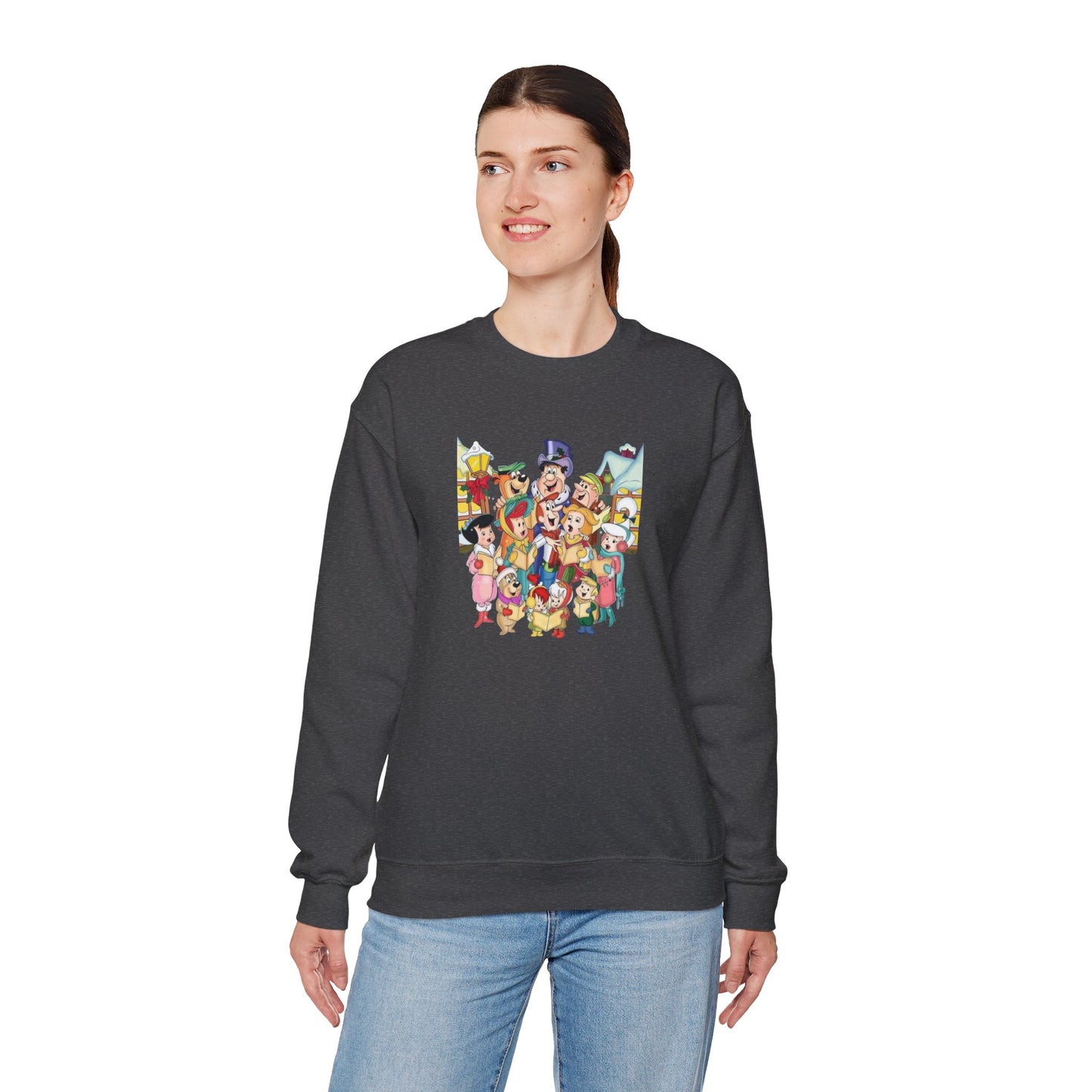 Vintage Cartoon Christmas Unisex Heavy Blend™ Crewneck Sweatshirt