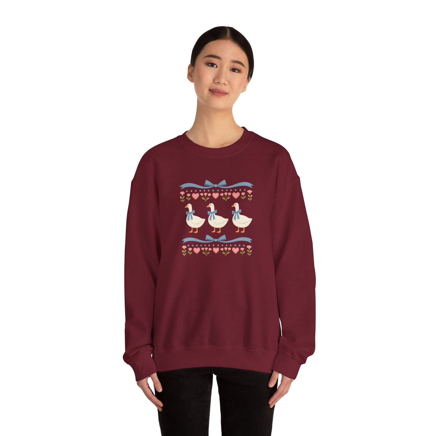 Vintage Geese Unisex Heavy Blend™ Crewneck Sweatshirt